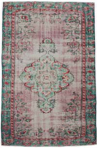 Alfombra Vintage Turca Anudada a Mano - 160 cm x 252 cm