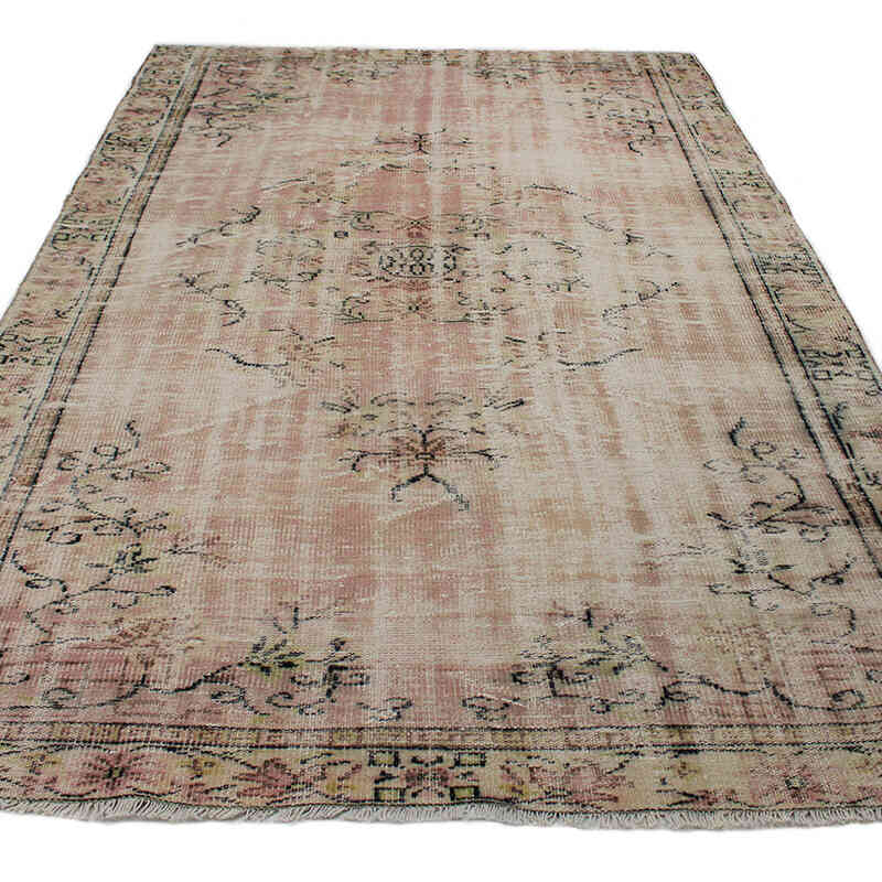 Vintage Turkish Hand-Knotted Rug - 5' 11" x 9' 6" (71" x 114") - K0076753