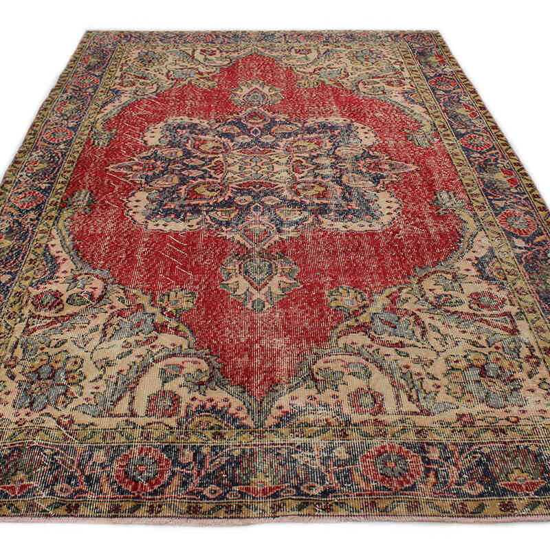 Vintage Turkish Hand-Knotted Rug - 6' 1" x 9' 9" (73" x 117") - K0076760