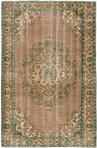 Vintage Turkish Hand-Knotted Rug - 6' 3" x 9' 6" (75" x 114")