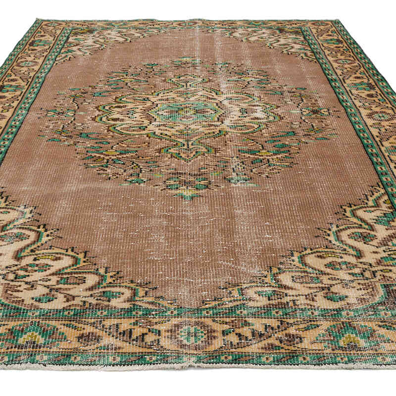 Alfombra Vintage Turca Anudada a Mano - 190 cm x 290 cm - K0076765