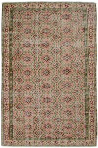 Alfombra Vintage Turca Anudada a Mano - 158 cm x 246 cm