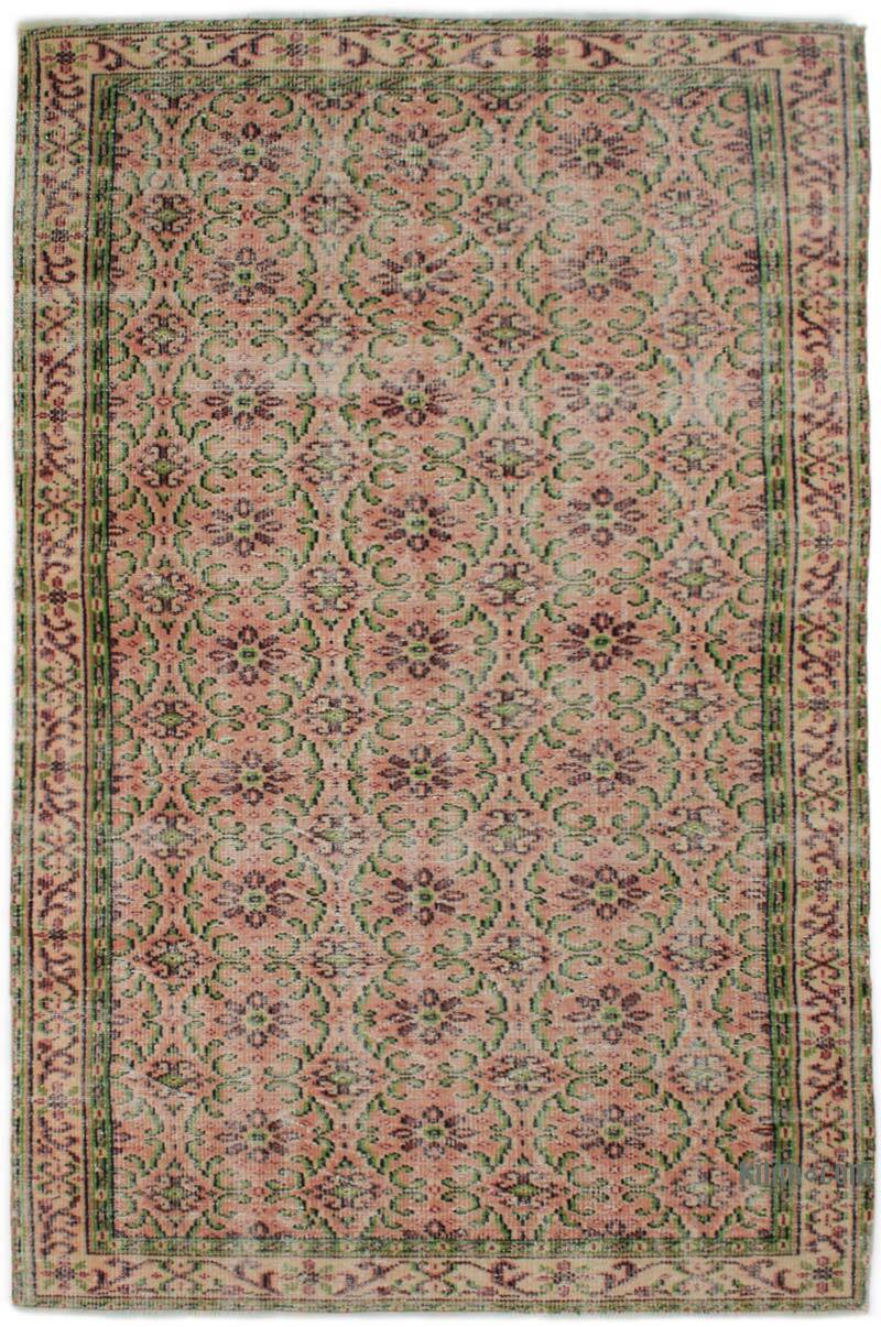 Alfombra Vintage Turca Anudada a Mano - 158 cm x 246 cm - K0076766
