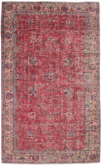 Vintage Turkish Hand-Knotted Rug - 154 cm x 258 cm