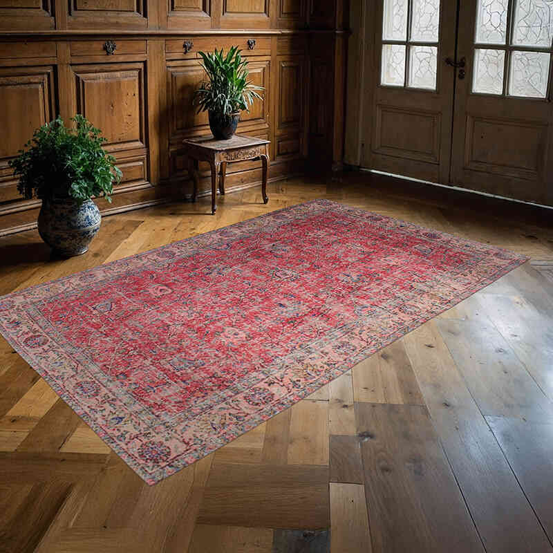 Vintage Turkish Hand-Knotted Rug - 5' 1" x 8' 6" (61" x 102") - K0076768