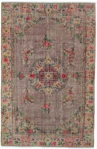 Vintage Turkish Hand-Knotted Rug - 5' 3" x 8' 2" (63" x 98")