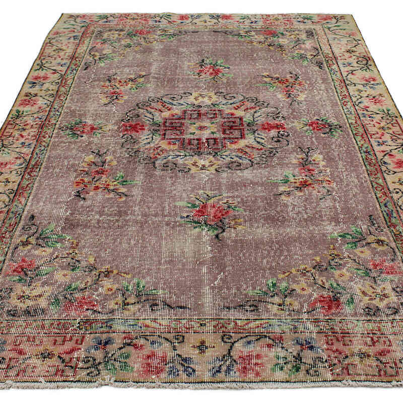 El Dokuma Vintage Halı - 161 cm x 250 cm - K0076770