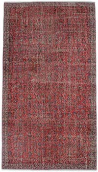 Vintage Turkish Hand-Knotted Rug - 5' 3" x 9' 5" (63" x 113")