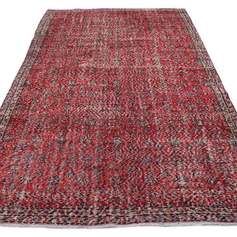 Alfombra Vintage Turca Anudada a Mano - 159 cm x 288 cm - K0076771