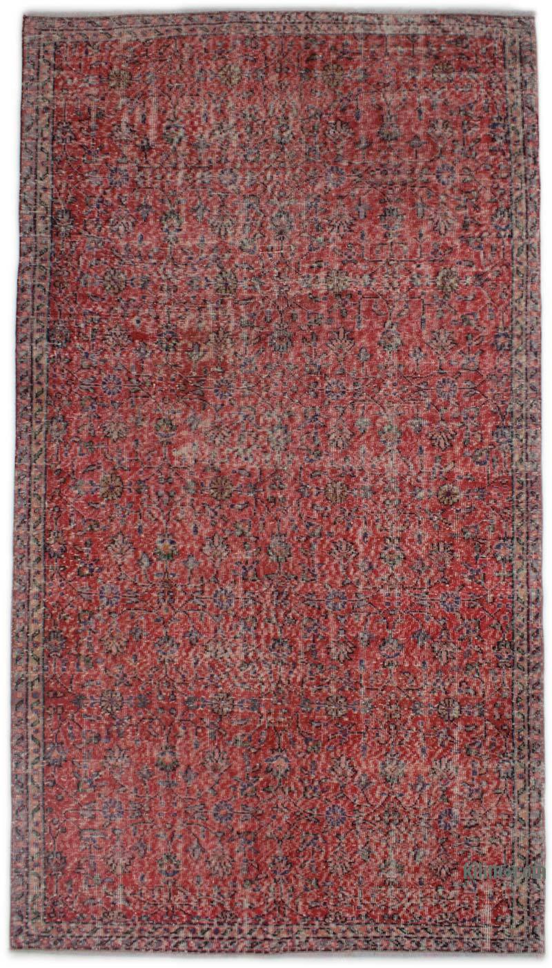 Alfombra Vintage Turca Anudada a Mano - 159 cm x 288 cm - K0076771