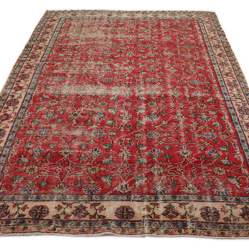 El Dokuma Vintage Halı - 174 cm x 286 cm - K0076772
