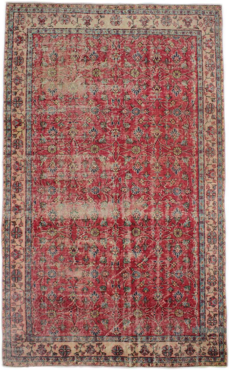 El Dokuma Vintage Halı - 174 cm x 286 cm - K0076772