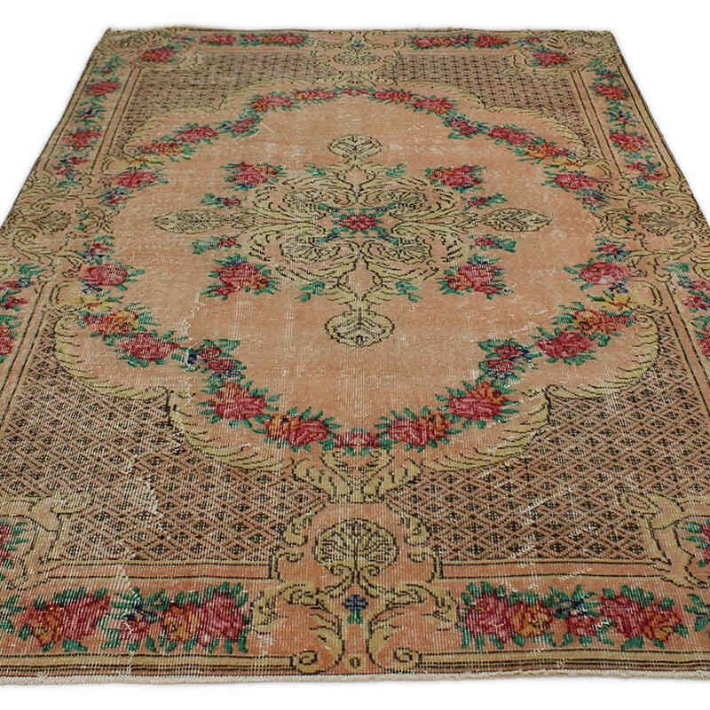 El Dokuma Vintage Halı - 165 cm x 260 cm - K0076776