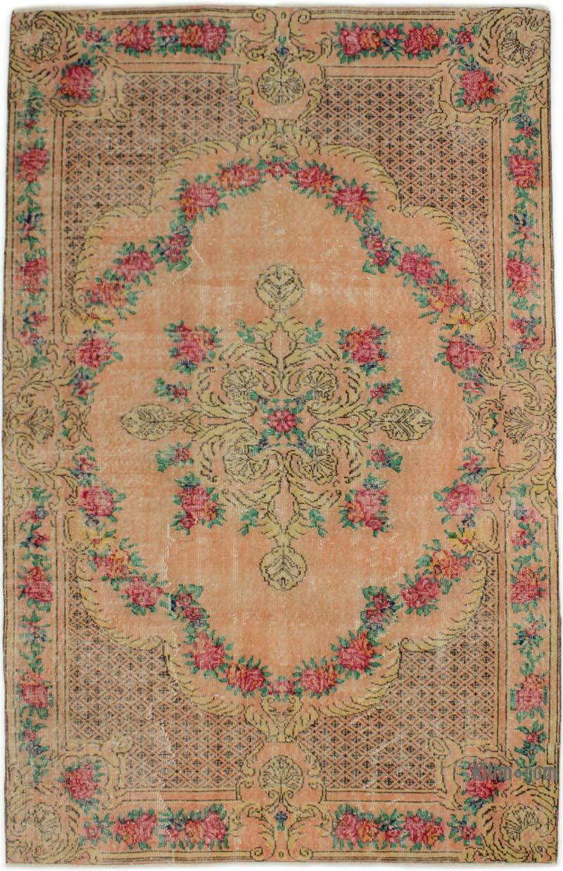 El Dokuma Vintage Halı - 165 cm x 260 cm - K0076776