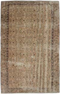 Vintage Turkish Hand-Knotted Rug - 5' 4" x 8' 8" (64" x 104")