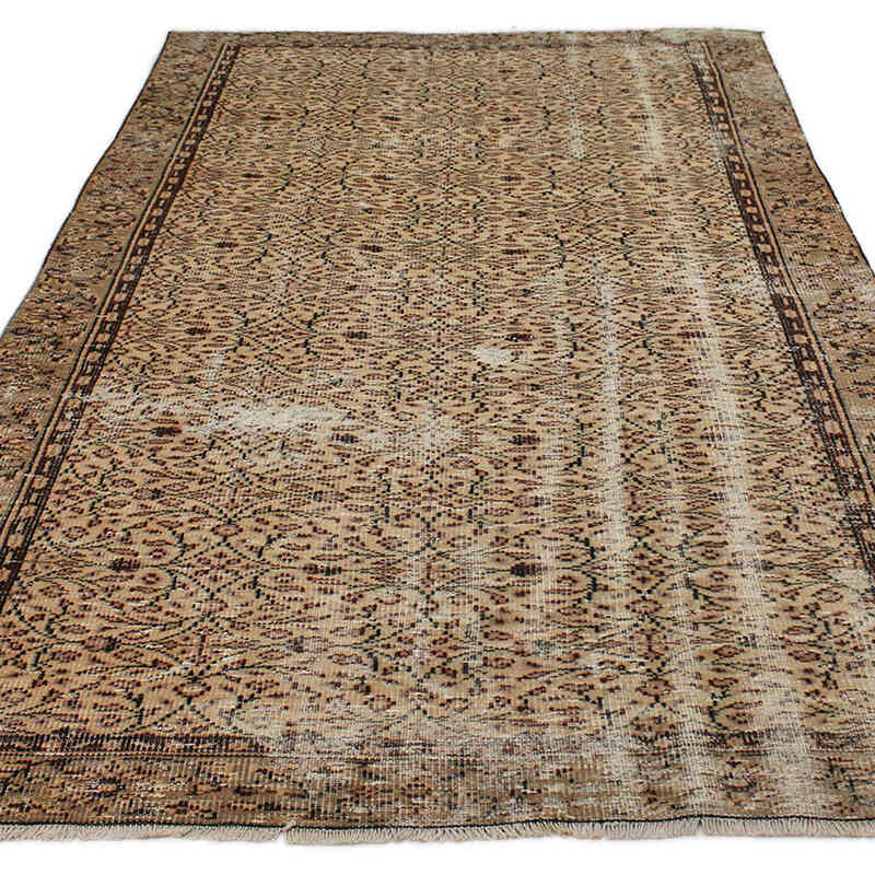 Alfombra Vintage Turca Anudada a Mano - 162 cm x 265 cm - K0076777
