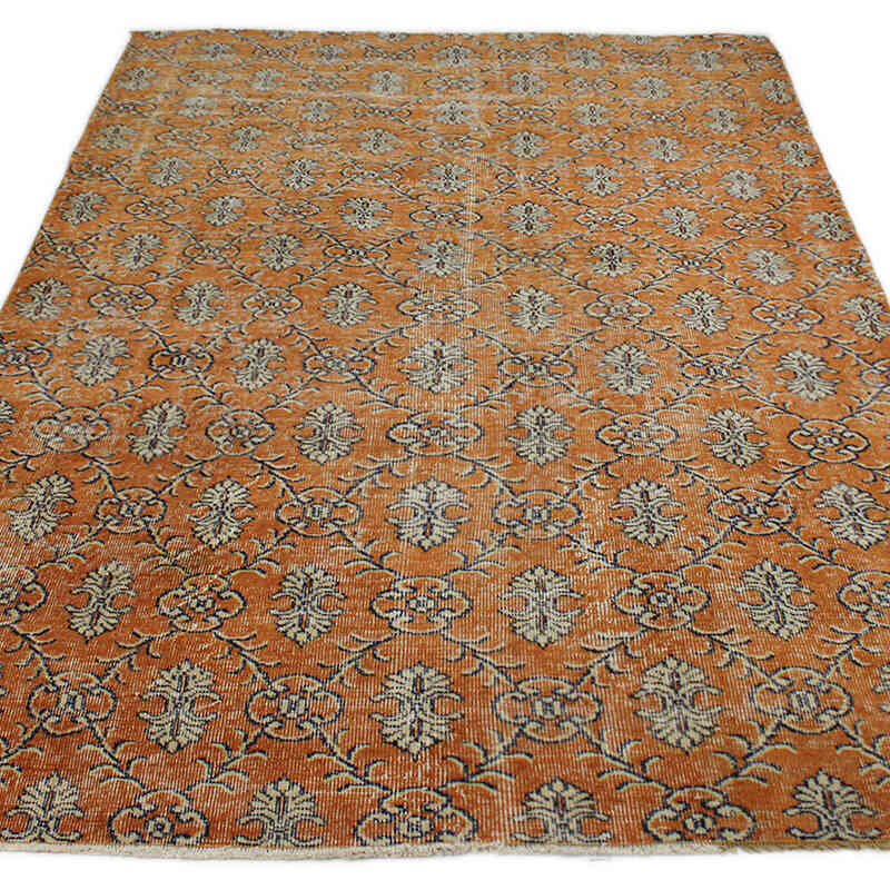 Alfombra Vintage Turca Anudada a Mano - 164 cm x 267 cm - K0076781