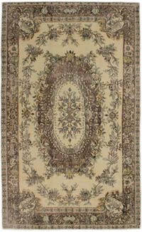 Vintage Turkish Hand-Knotted Rug - 5' 3" x 8' 8" (63" x 104")