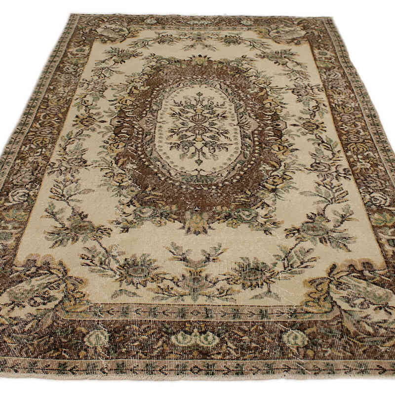 Alfombra Vintage Turca Anudada a Mano - 160 cm x 265 cm - K0076782