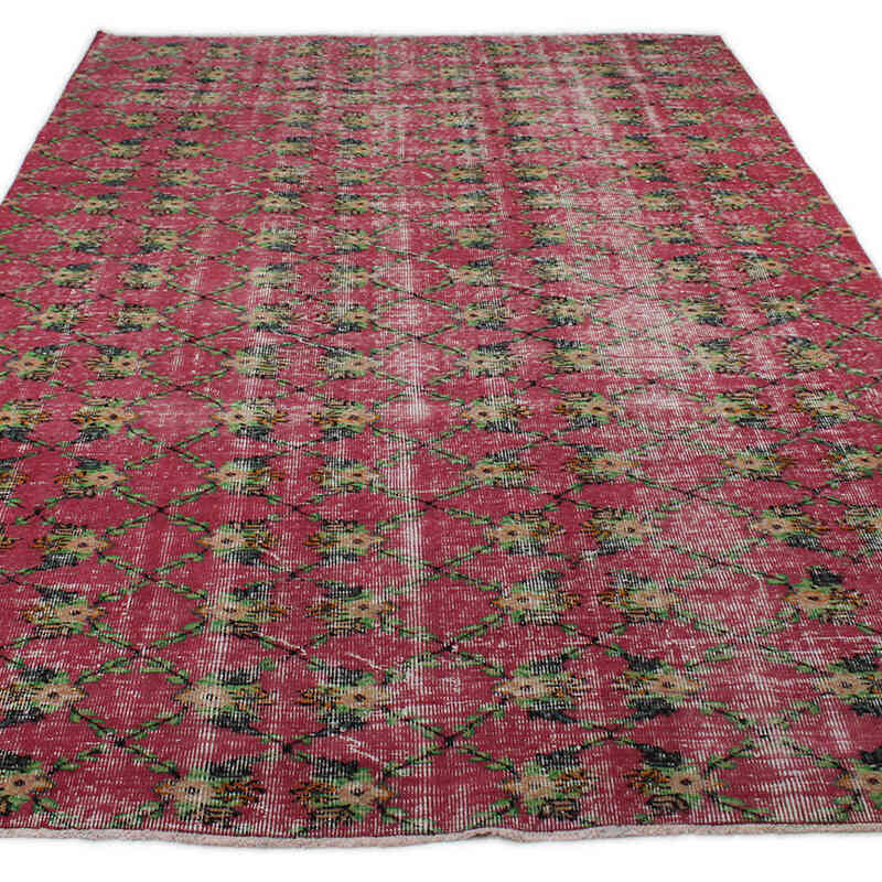 Vintage Turkish Hand-Knotted Rug - 6'  x 9' 1" (72" x 109") - K0076789