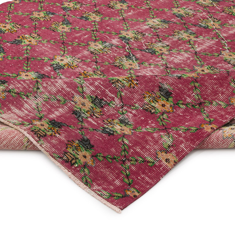 Alfombra Vintage Turca Anudada a Mano - 184 cm x 278 cm - K0076789