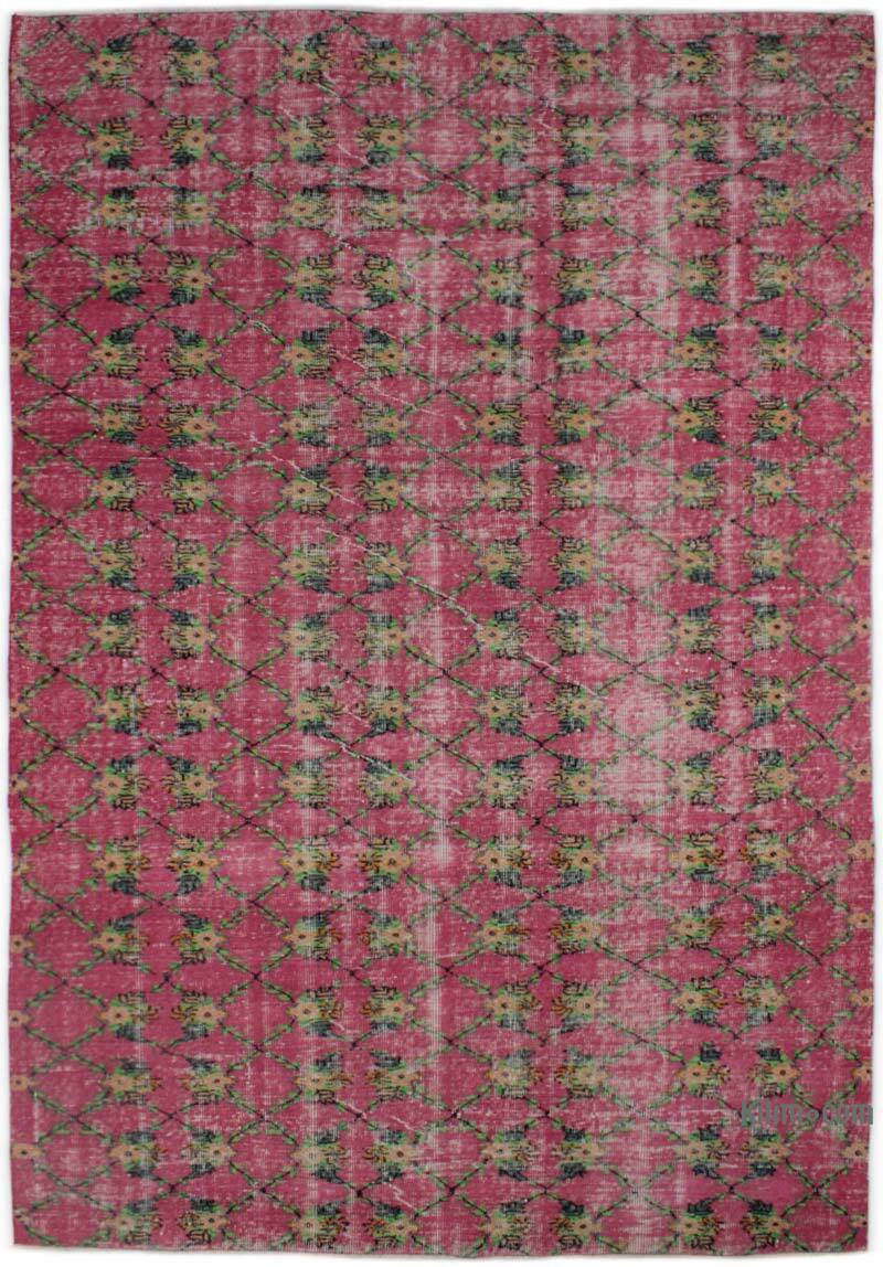 Vintage Turkish Hand-Knotted Rug - 6'  x 9' 1" (72" x 109") - K0076789