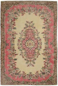 Alfombra Vintage Turca Anudada a Mano - 177 cm x 280 cm