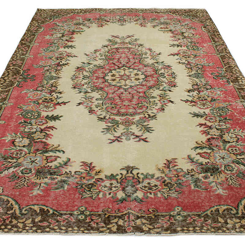 Vintage Turkish Hand-Knotted Rug - 5' 10" x 9' 2" (70" x 110") - K0076790