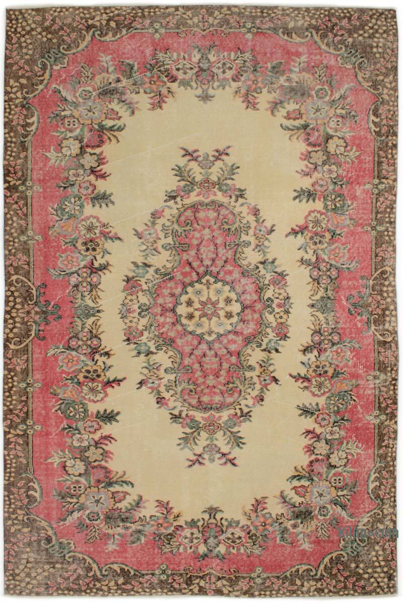 Vintage Turkish Hand-Knotted Rug - 5' 10" x 9' 2" (70" x 110") - K0076790