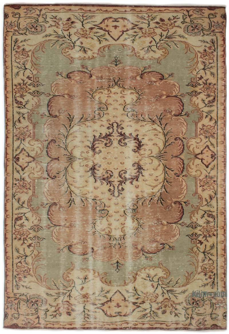 Alfombra Vintage Turca Anudada a Mano - 177 cm x 263 cm - K0076792