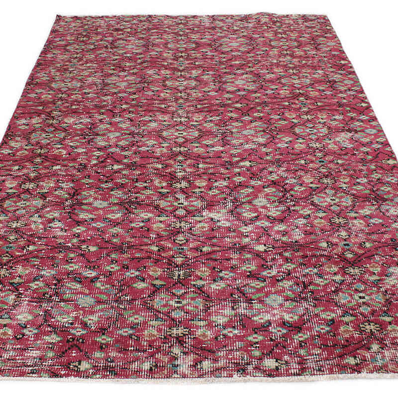 Vintage Turkish Hand-Knotted Rug - 5' 1" x 8'  (61" x 96") - K0076793