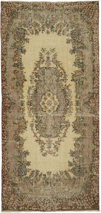 El Dokuma Vintage Halı - 110 cm x 231 cm