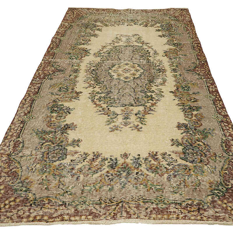 El Dokuma Vintage Halı - 110 cm x 231 cm - K0076795