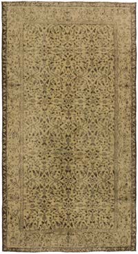 El Dokuma Vintage Halı - 110 cm x 205 cm