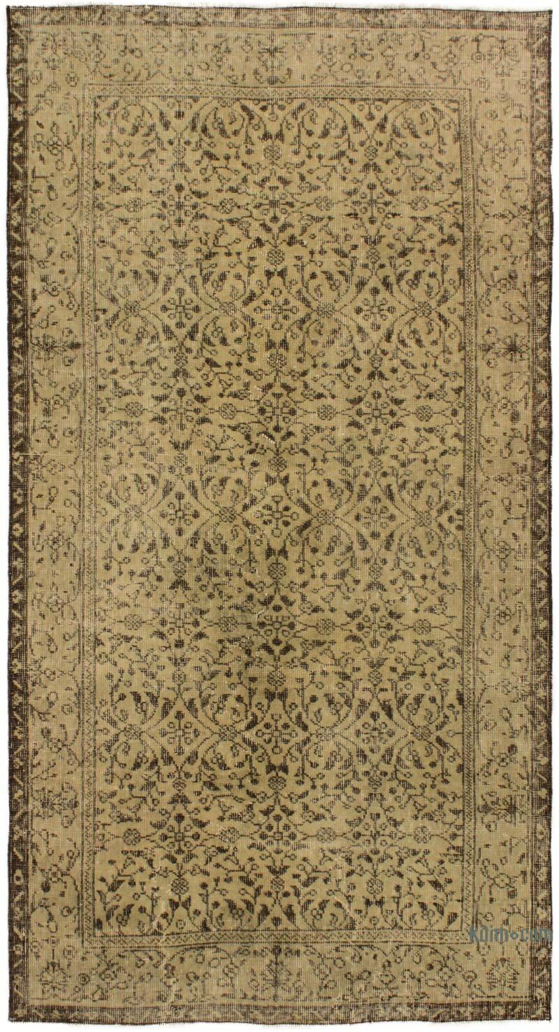 Alfombra Vintage Turca Anudada a Mano - 110 cm x 205 cm - K0076796