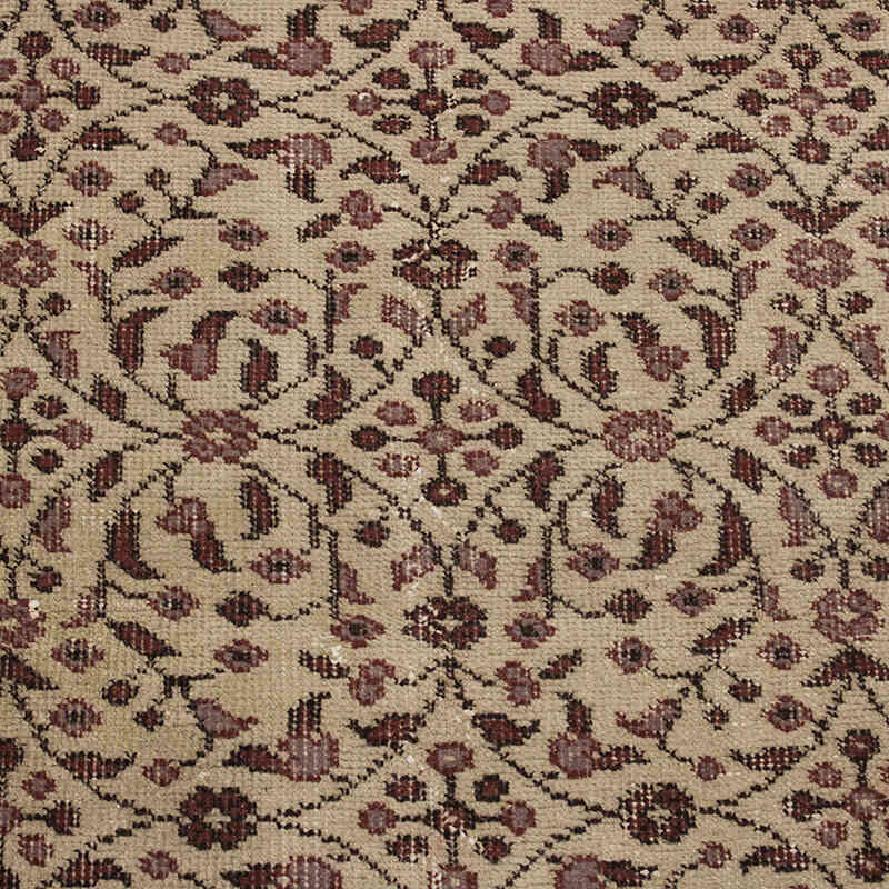Alfombra Vintage Turca Anudada a Mano - 107 cm x 207 cm - K0076797
