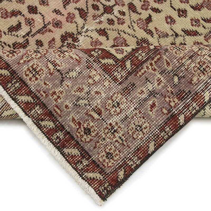 Alfombra Vintage Turca Anudada a Mano - 107 cm x 207 cm - K0076797