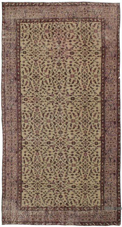 El Dokuma Vintage Halı - 107 cm x 207 cm