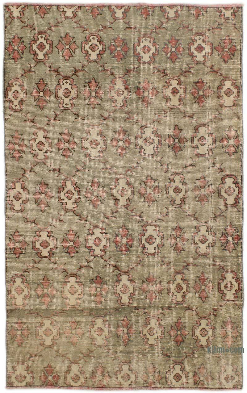 El Dokuma Vintage Halı - 124 cm x 200 cm - K0076799
