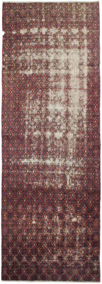 Vintage Turkish Hand-Knotted Runner - 3' 8" x 10' 10" (44" x 130")
