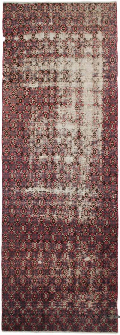 Vintage Turkish Hand-Knotted Runner - 3' 8" x 10' 10" (44" x 130")