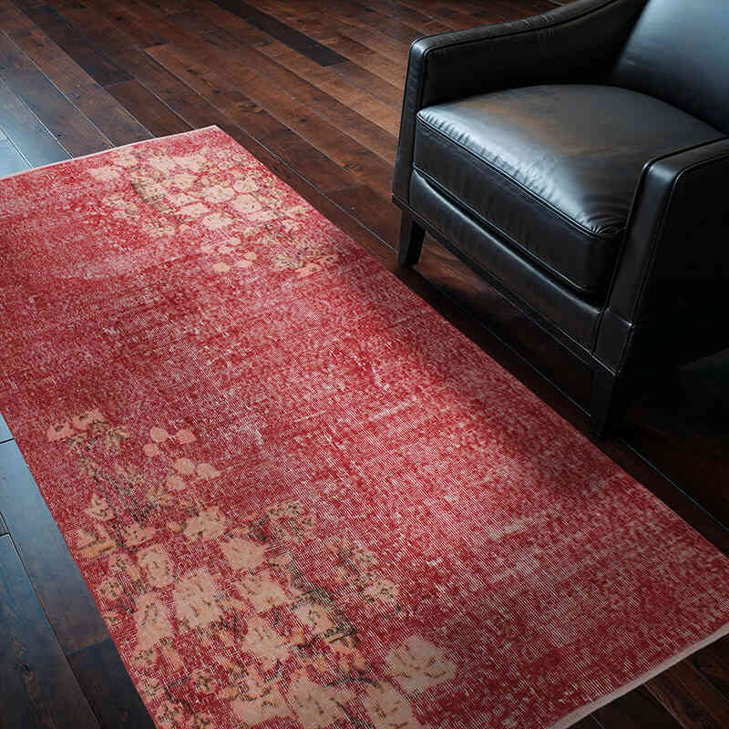 El Dokuma Vintage Halı - 110 cm x 200 cm - K0076803