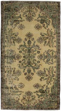 Vintage Turkish Hand-Knotted Rug - 3' 9" x 6' 11" (45" x 83")