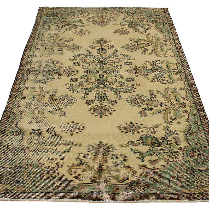 Vintage Turkish Hand-Knotted Rug - 3' 9" x 6' 11" (45" x 83") - K0076807