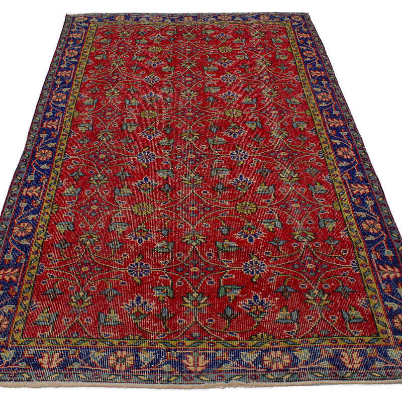 Vintage Turkish Hand-Knotted Rug - 3' 10" x 6' 11" (46" x 83") - K0076809