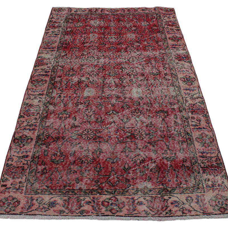 El Dokuma Vintage Halı - 106 cm x 190 cm - K0076811