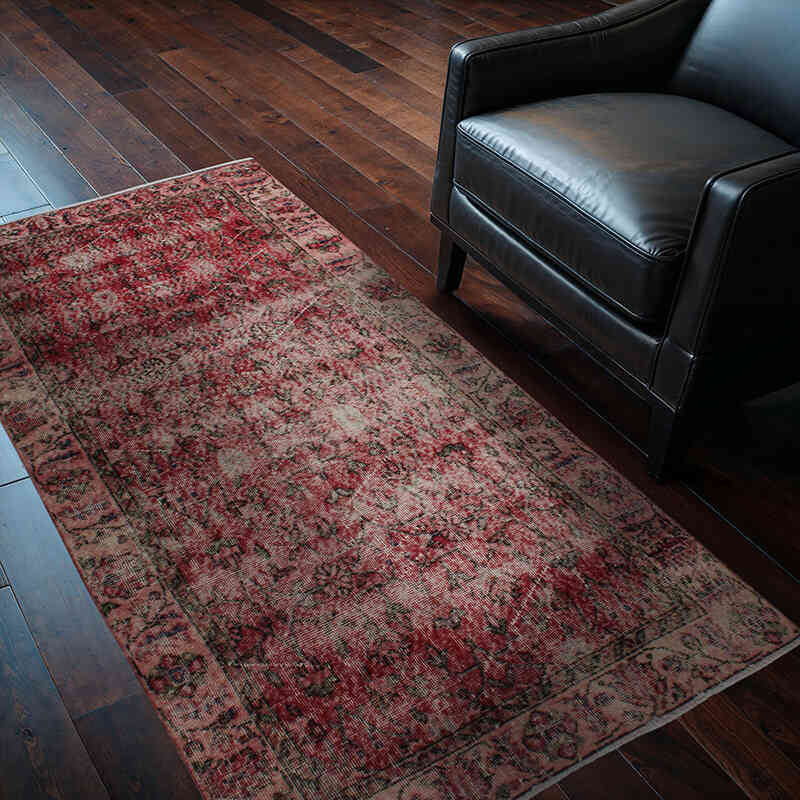 El Dokuma Vintage Halı - 106 cm x 190 cm - K0076811