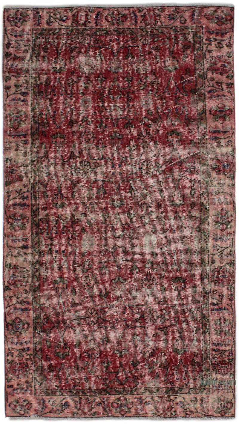 El Dokuma Vintage Halı - 106 cm x 190 cm - K0076811