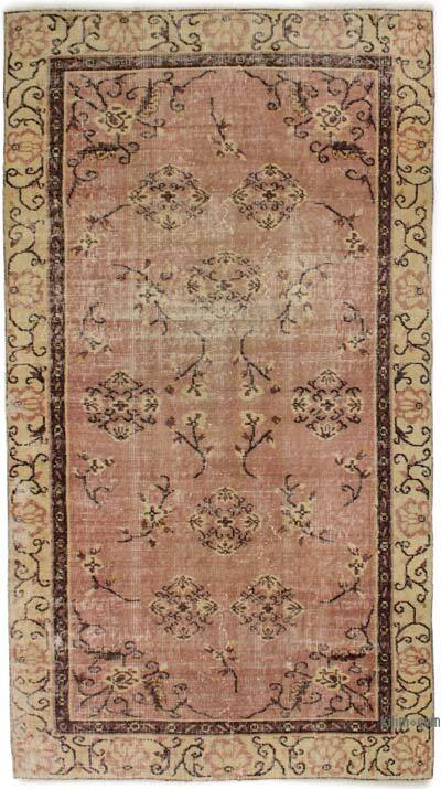 Alfombra Vintage Turca Anudada a Mano - 110 cm x 203 cm