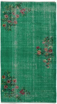 Vintage Turkish Hand-Knotted Rug - 3' 8" x 6' 8" (44" x 80")